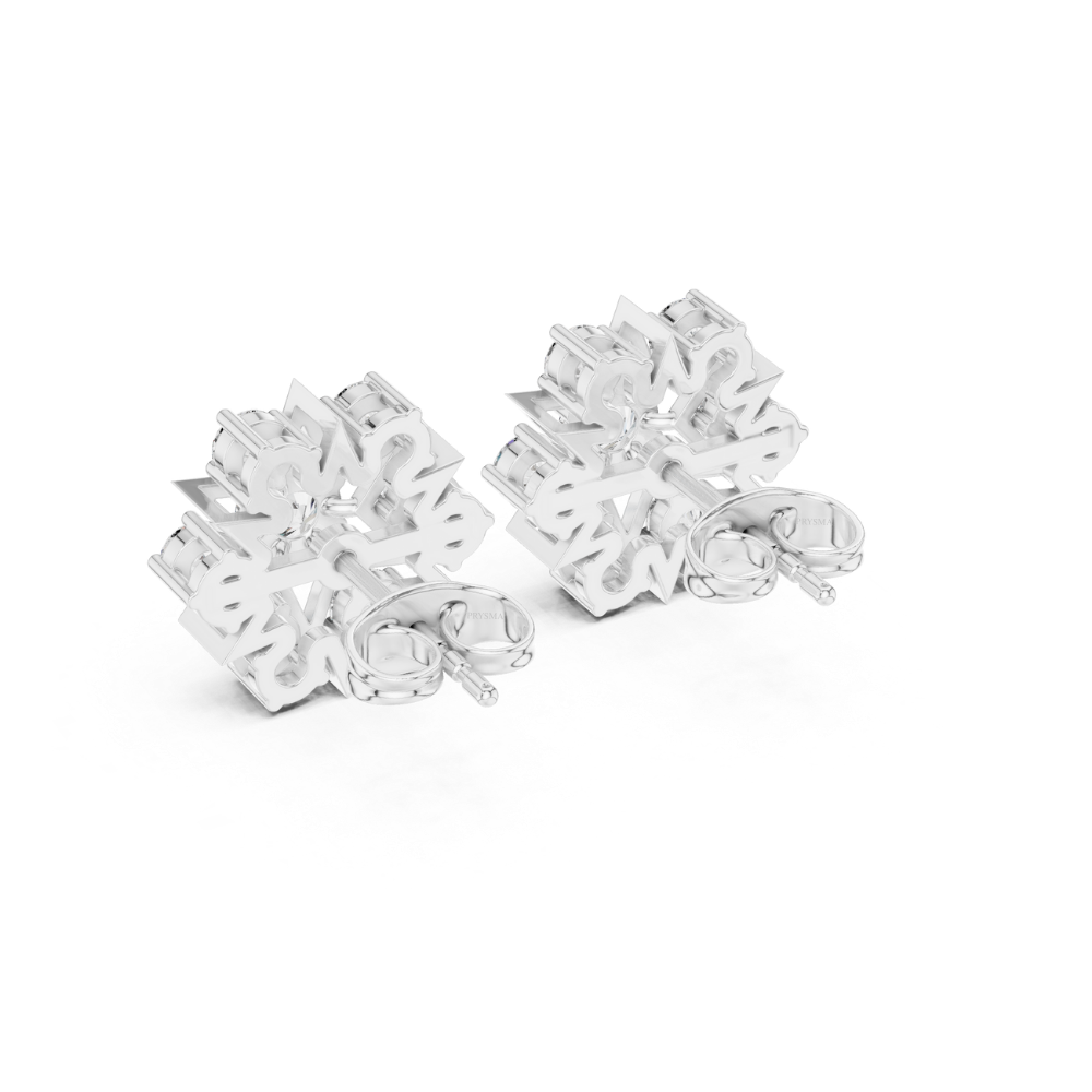 Celestial Starburst Diamond Studs