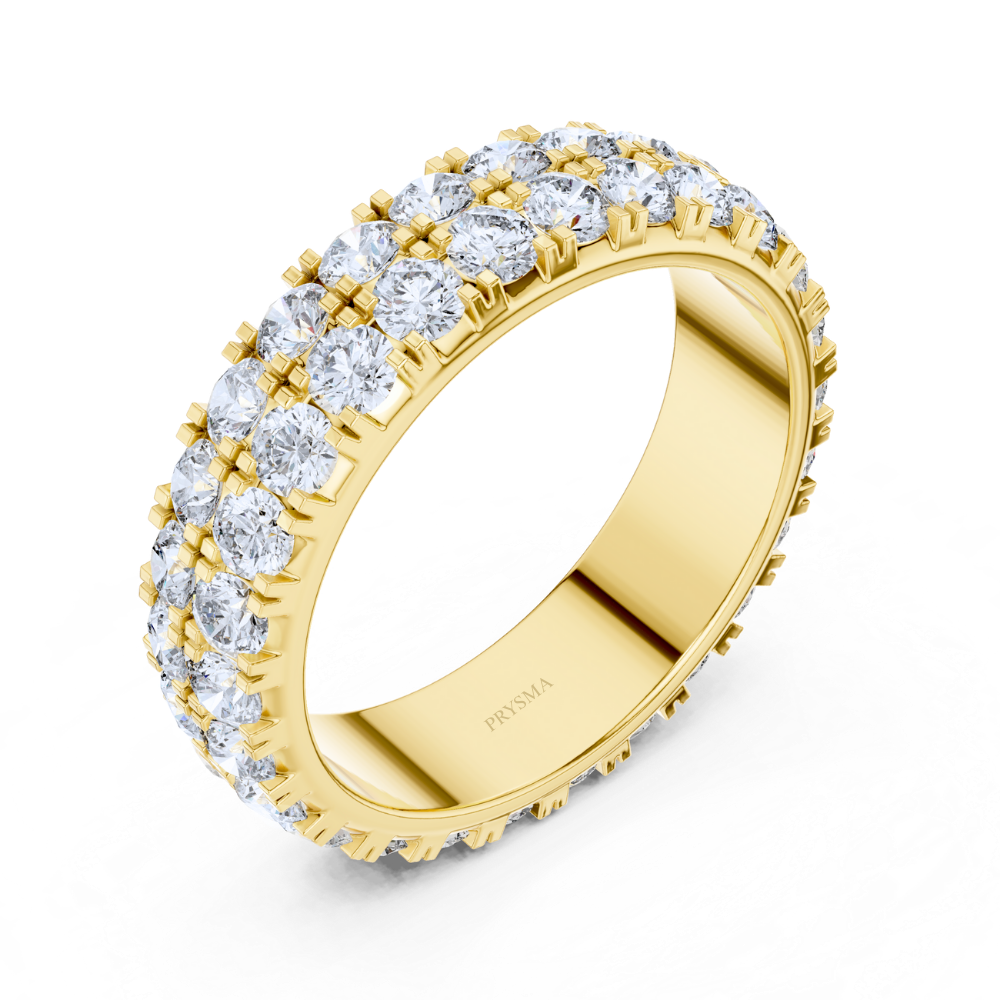 Twin Row Diamond Pavé Ring