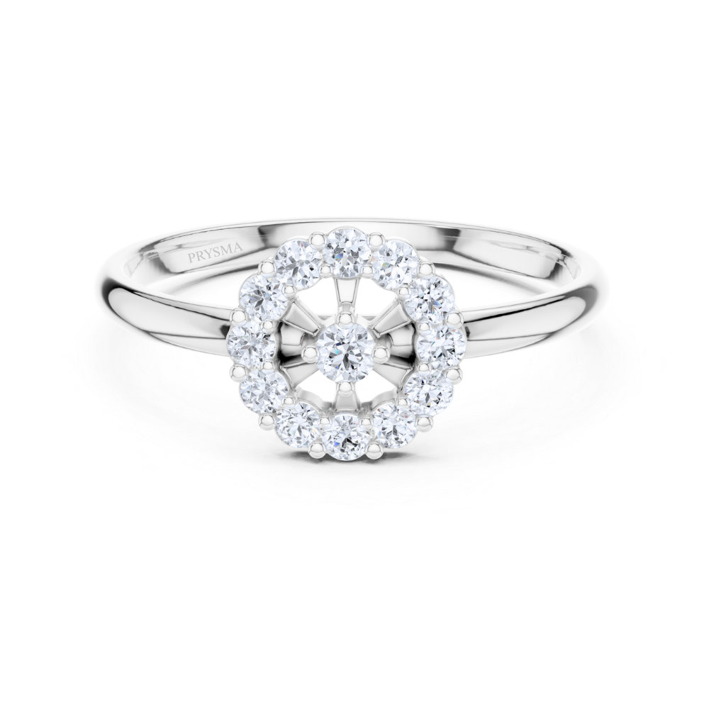 Elysian Halo Diamond Ring