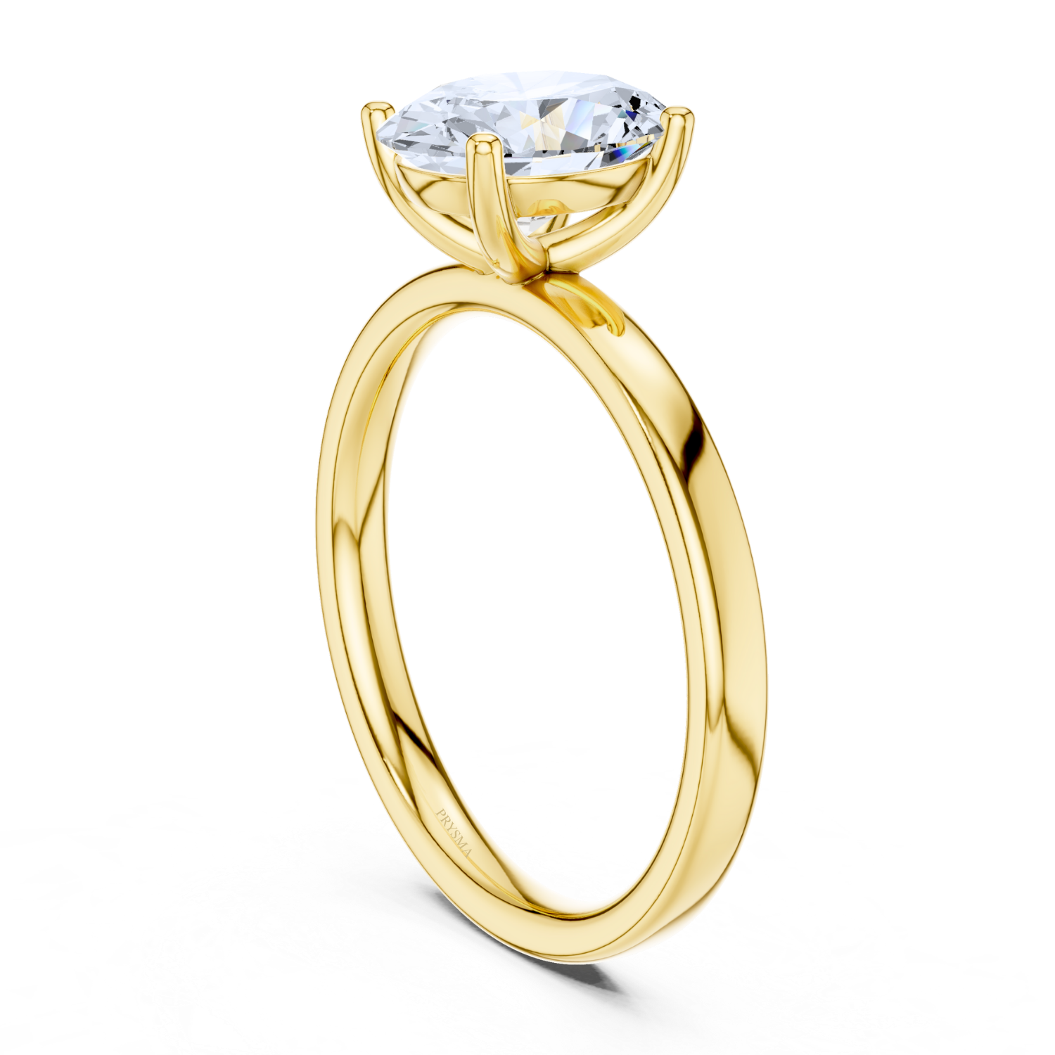 Oval Cut Solitaire Diamond Classic Four-Prong Setting