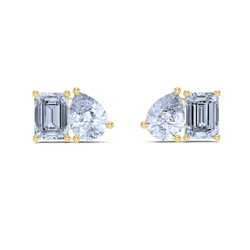 Radiant Harmony Diamond Studs
