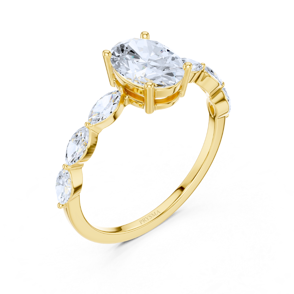 Marquise Whisper Oval Ring
