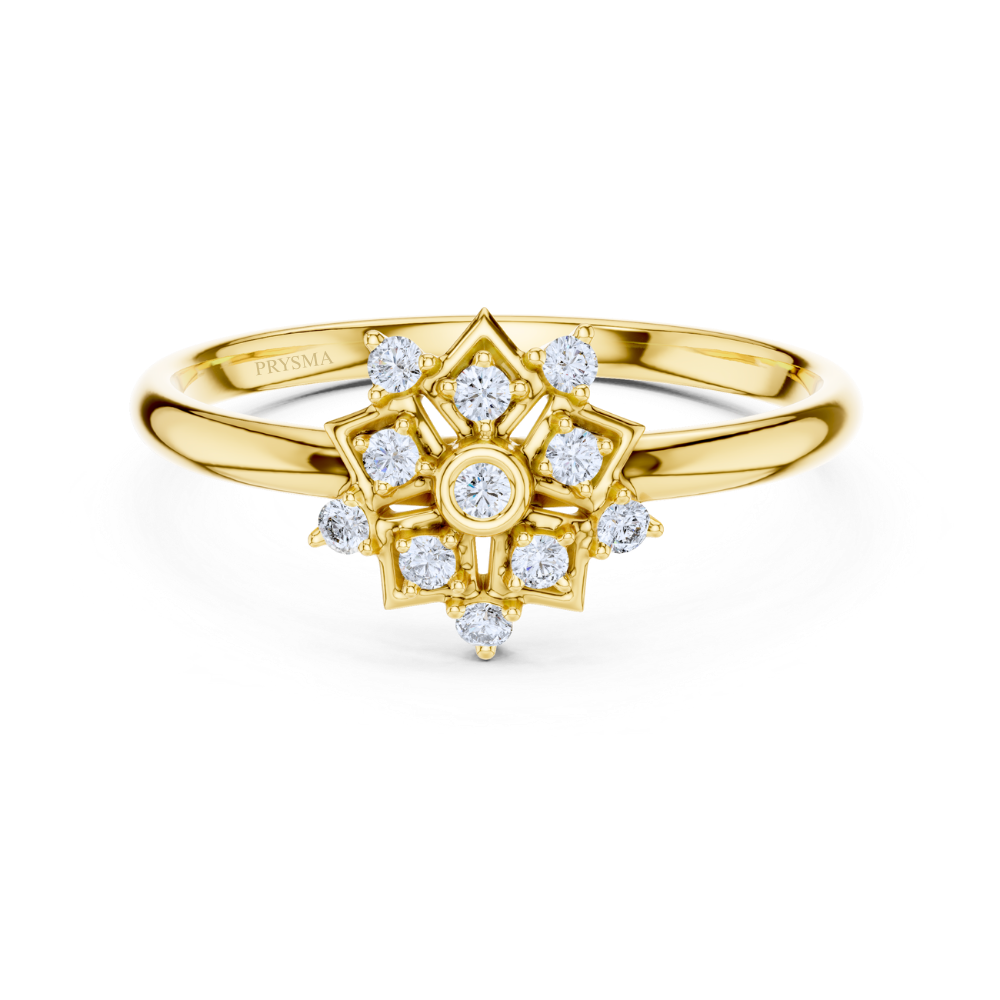 Sacred Star Floral Ring