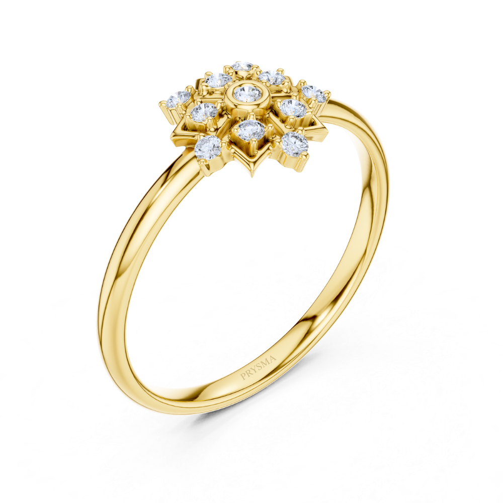 Sacred Star Floral Ring