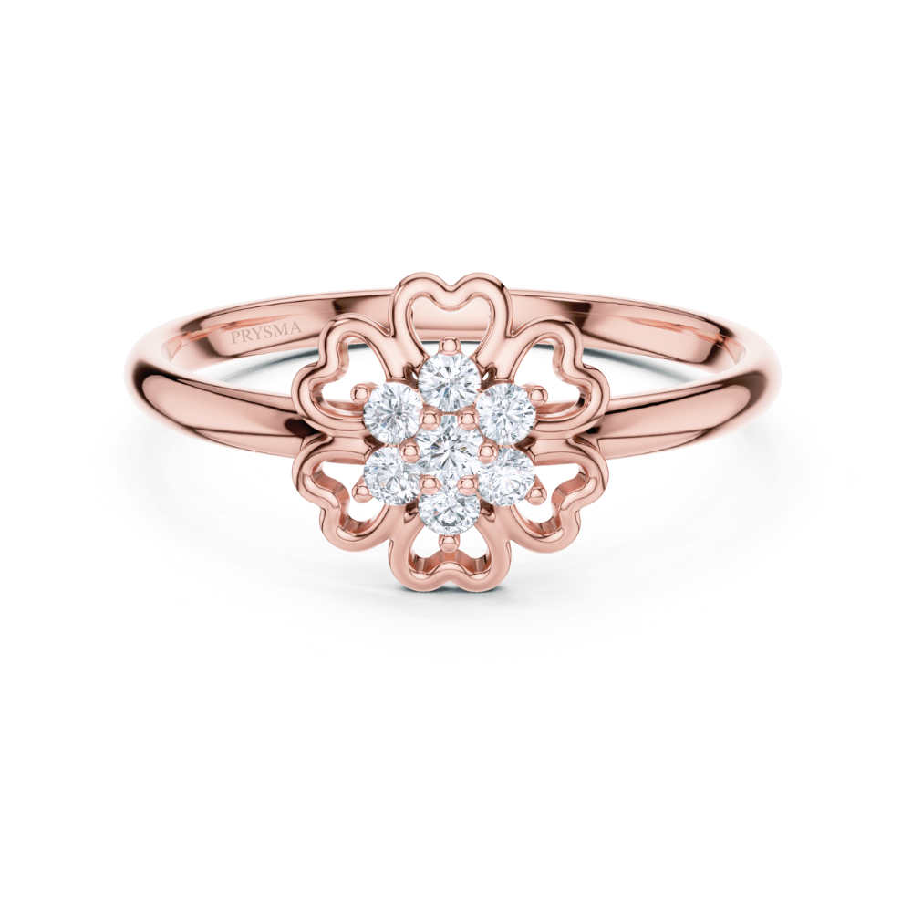 Petal Embrace Diamond Ring