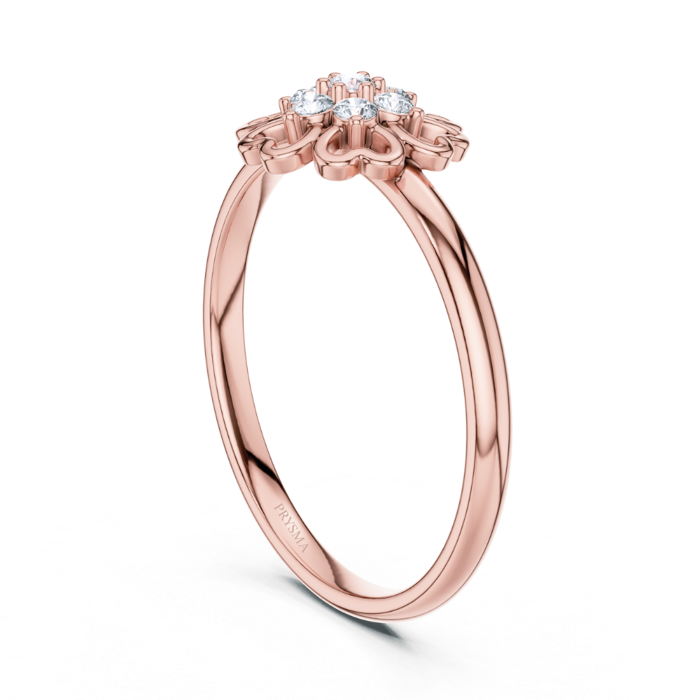 Petal Embrace Diamond Ring