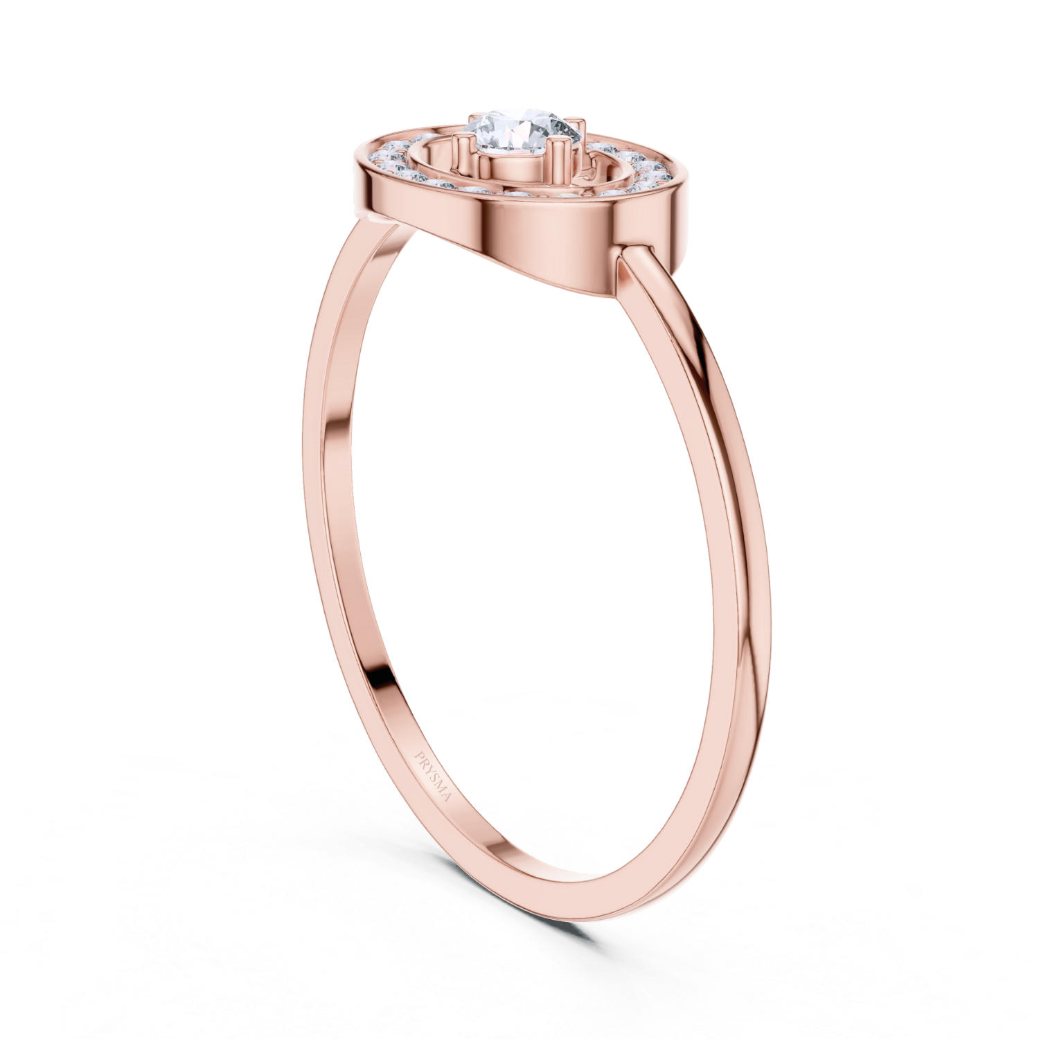 Halo Solitaire Diamond Ring