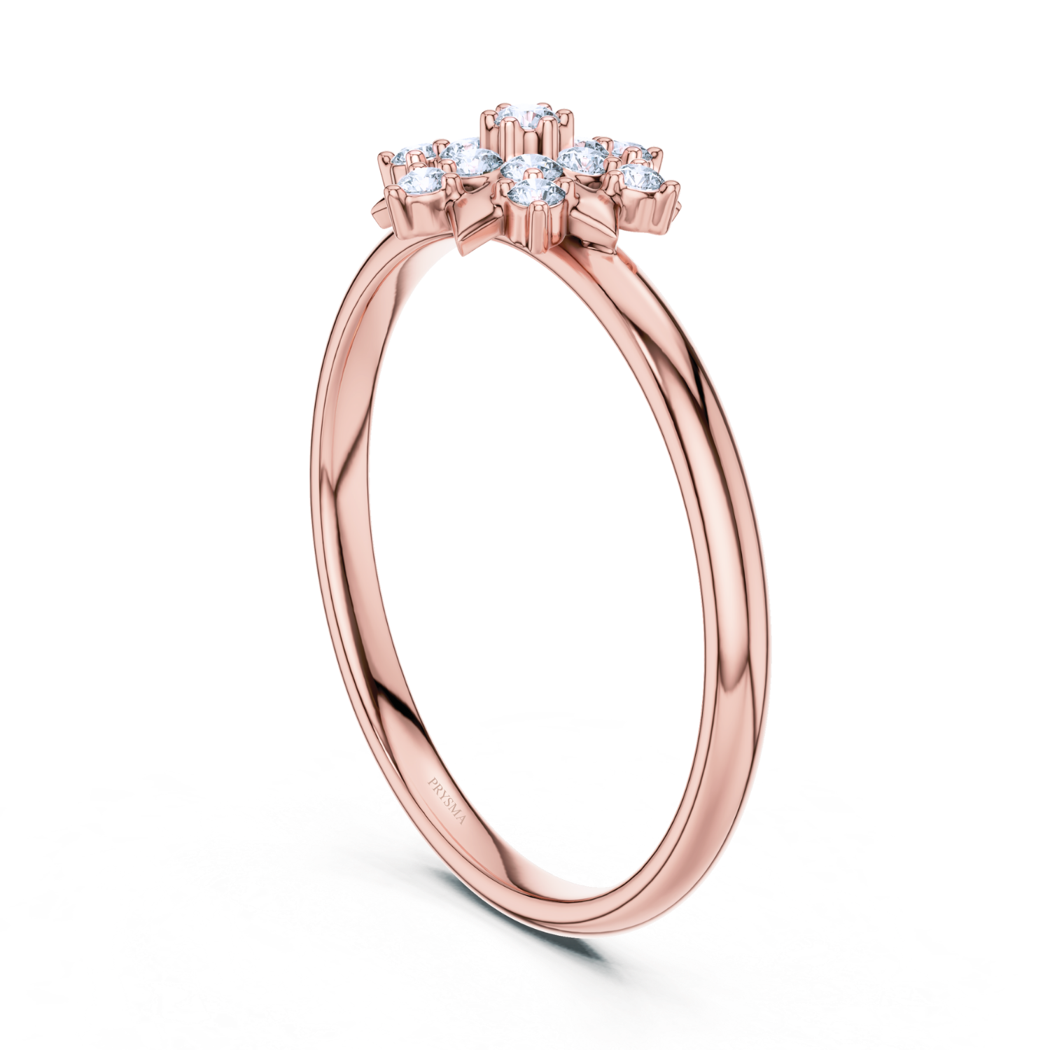 Starlit Blossom Diamond Ring
