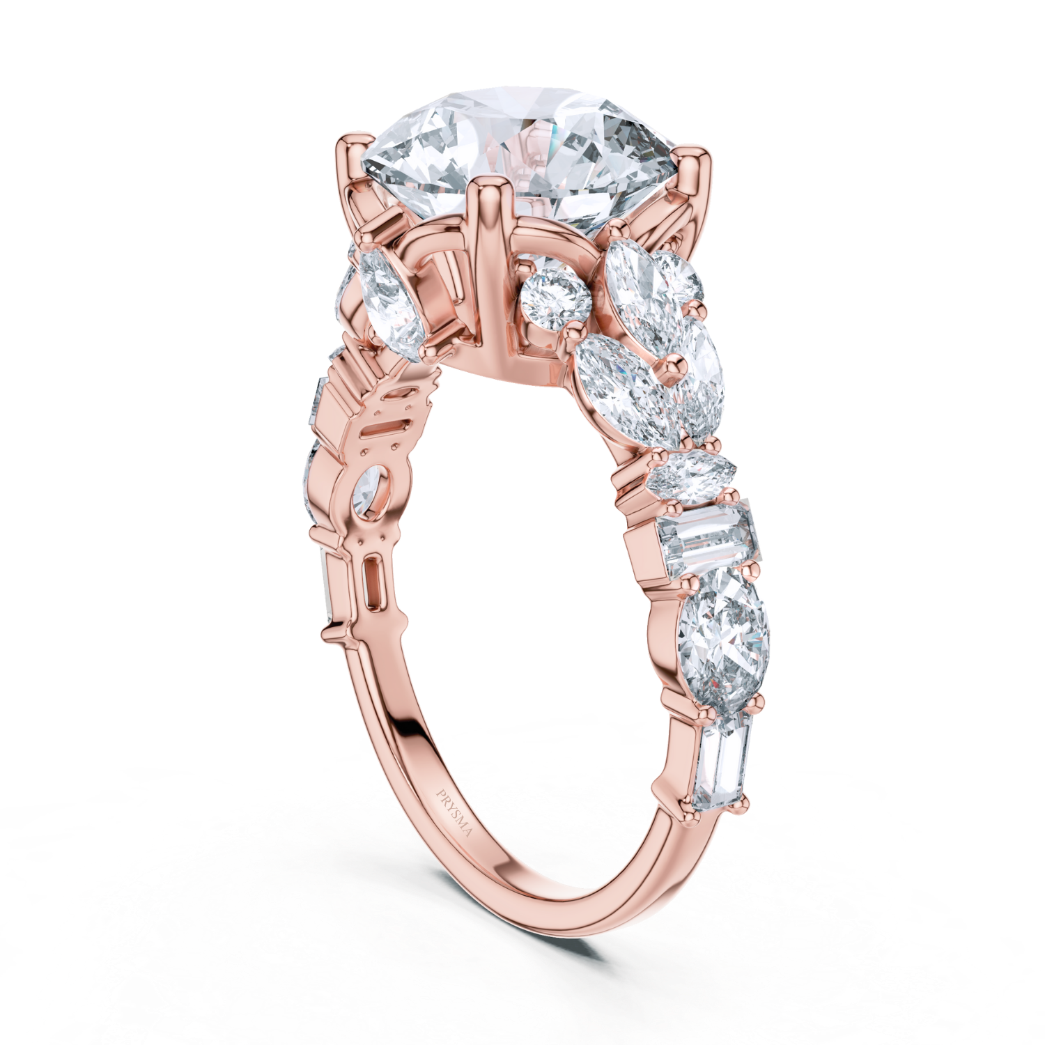 Grandeur Oval-Cut Multi-Stone Diamond Ring