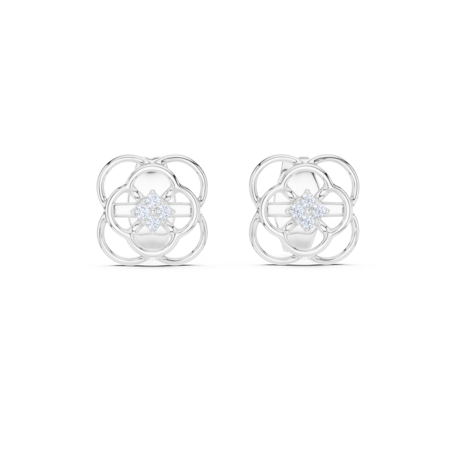 Ethereal Diamonds Stud Earrings