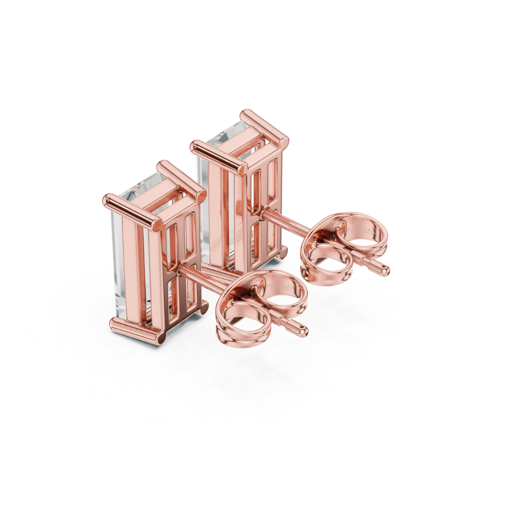 Luxe Baguette Diamond Studs