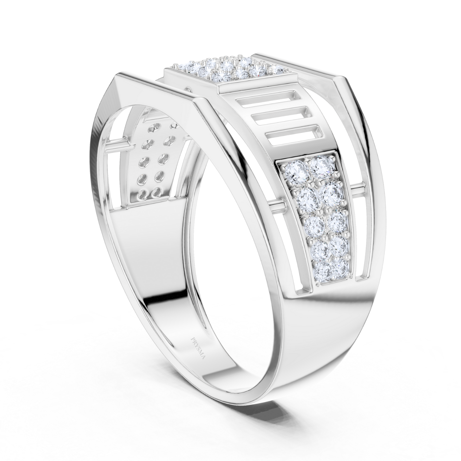 Geometric Diamond Band