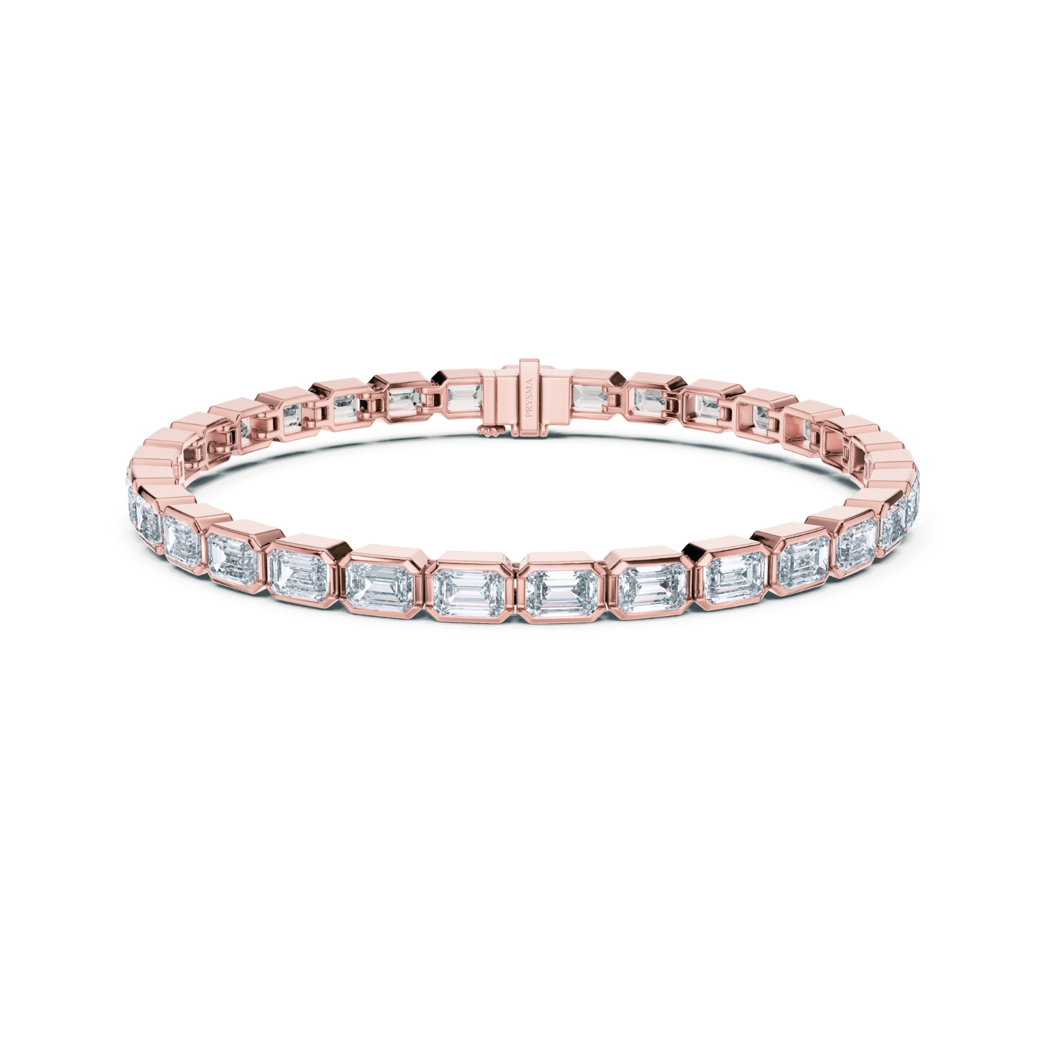 Emerald-Cut Diamond Tennis Bracelet