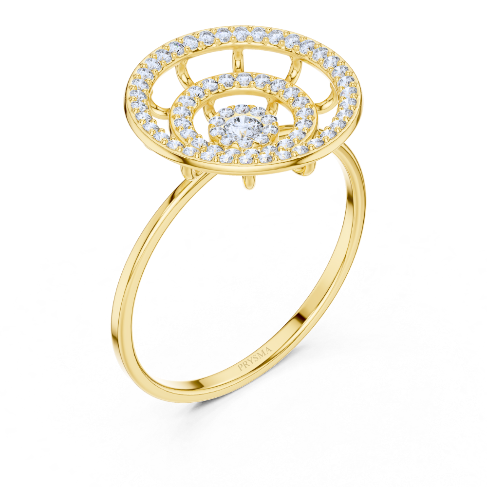 Celestial Halo Diamond Ring
