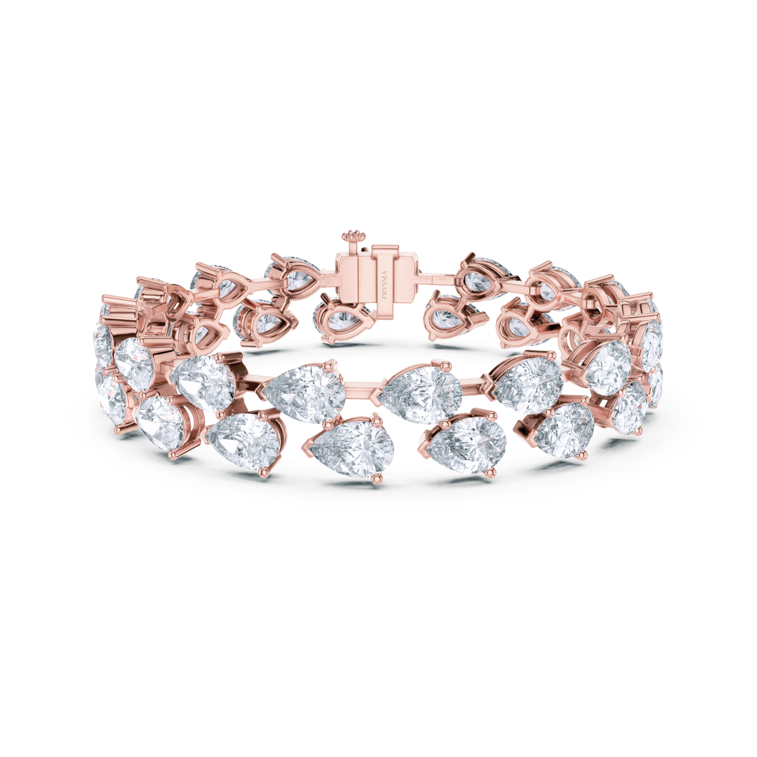 Luxe Pear Diamond Eternity Bracelet
