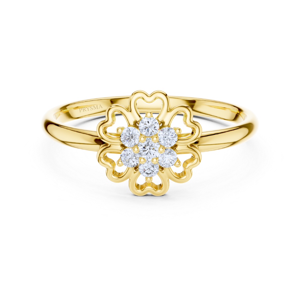 Petal Embrace Diamond Ring