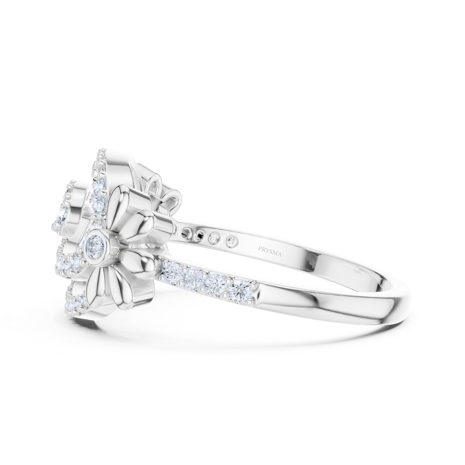 Floral Elegance Diamond Ring