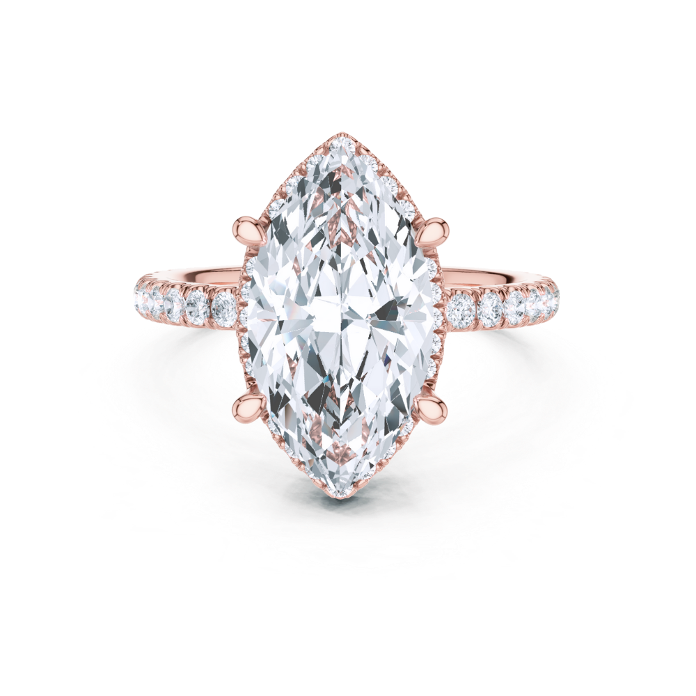 Celeste Marquise Halo Ring