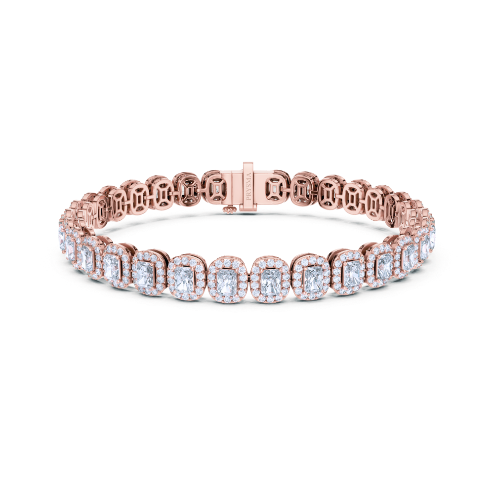 Luminous Halo Tennis Bracelet