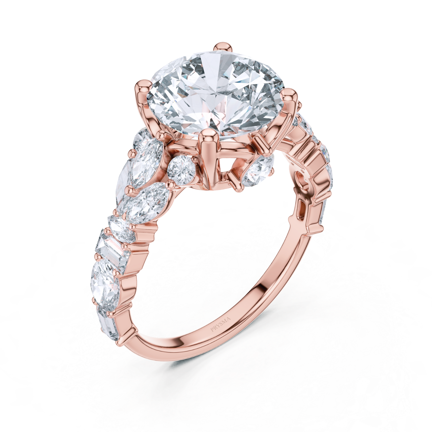 Grandeur Oval-Cut Multi-Stone Diamond Ring