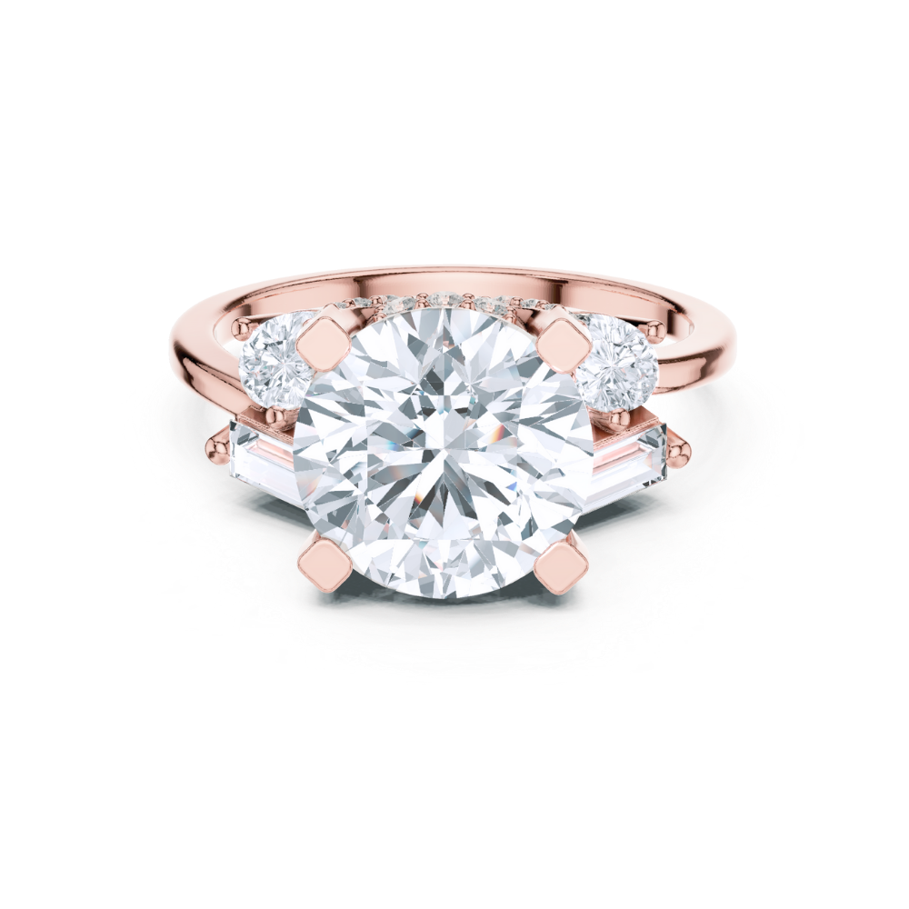 Radiance Grandeur Three-Stone Ring