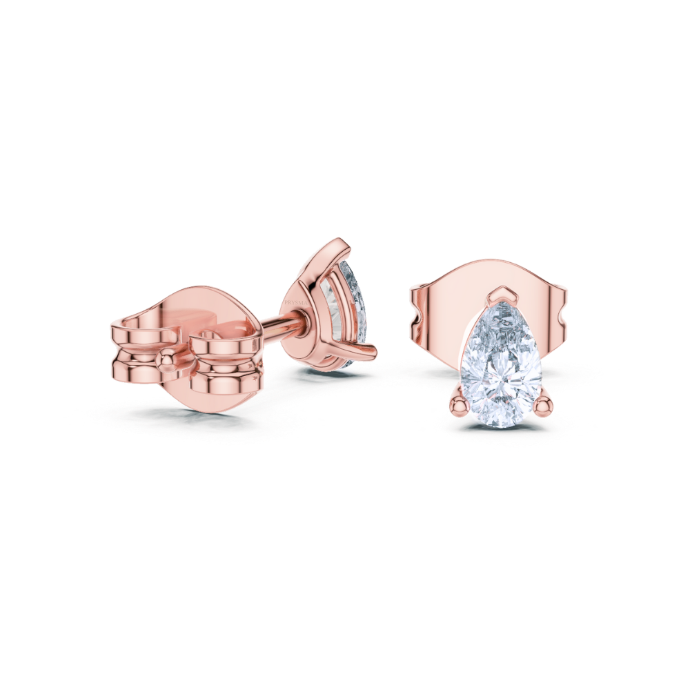 Sleek Teardrop-Inspired Stud Earrings