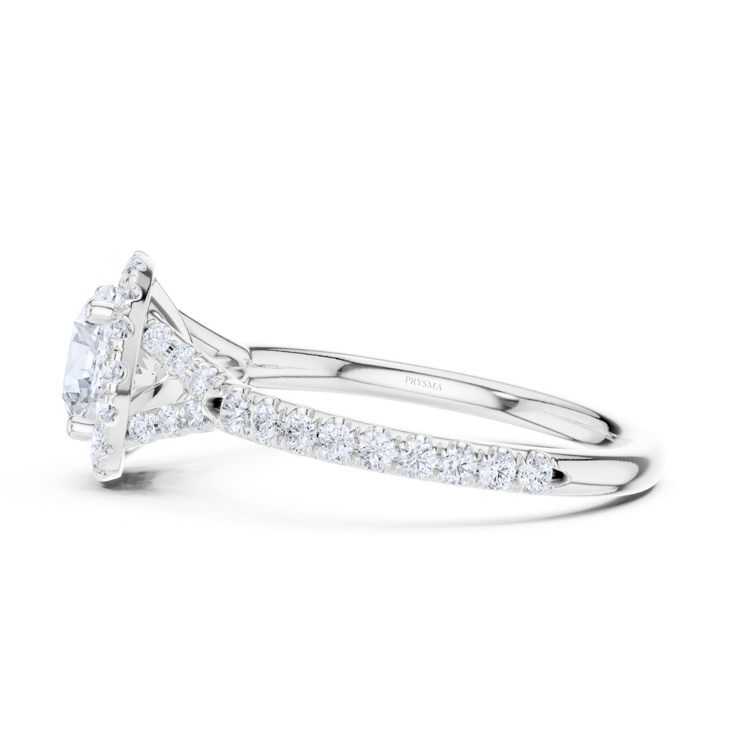 Cathedral Pave Diamond Ring