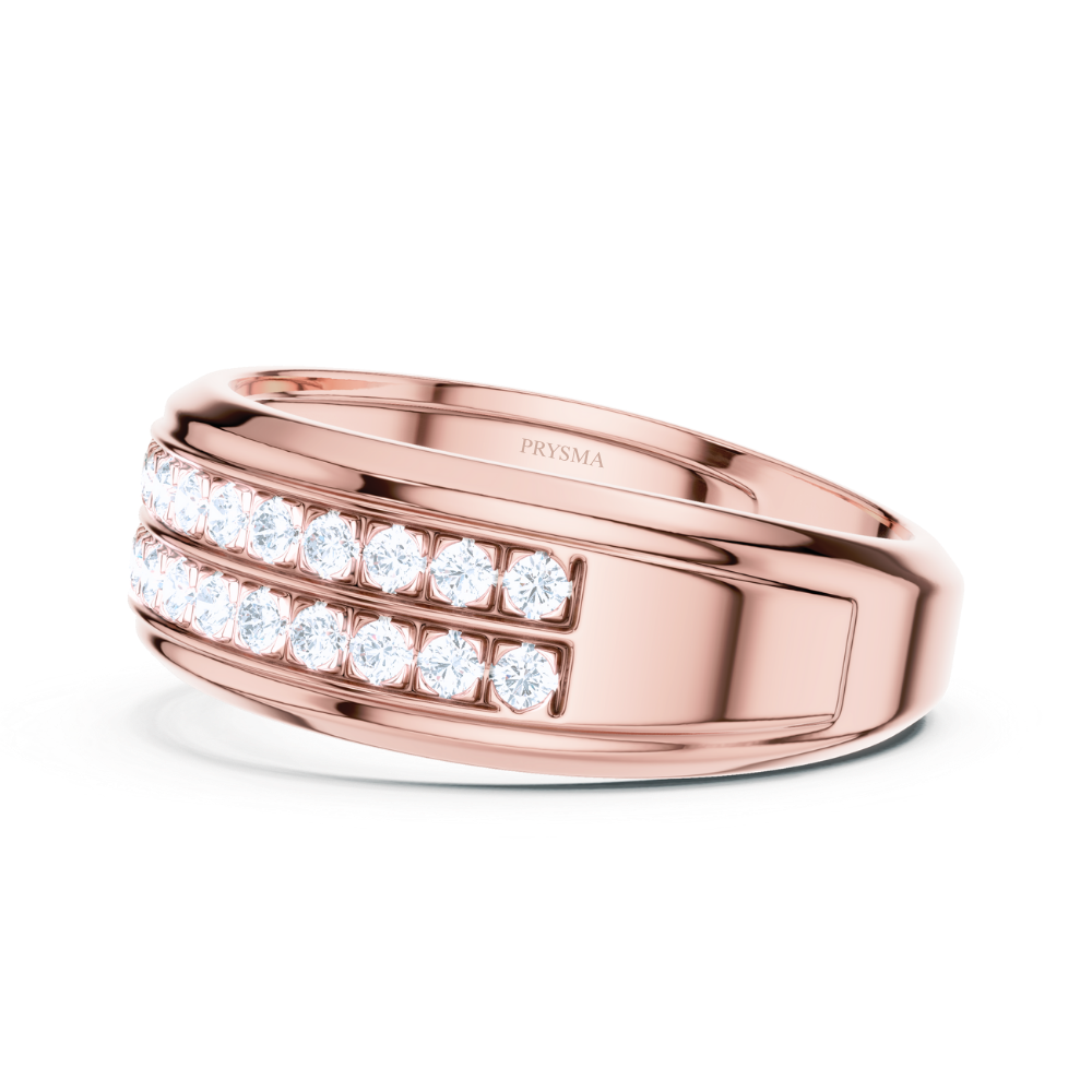 Eminence Triple Row Diamond Ring