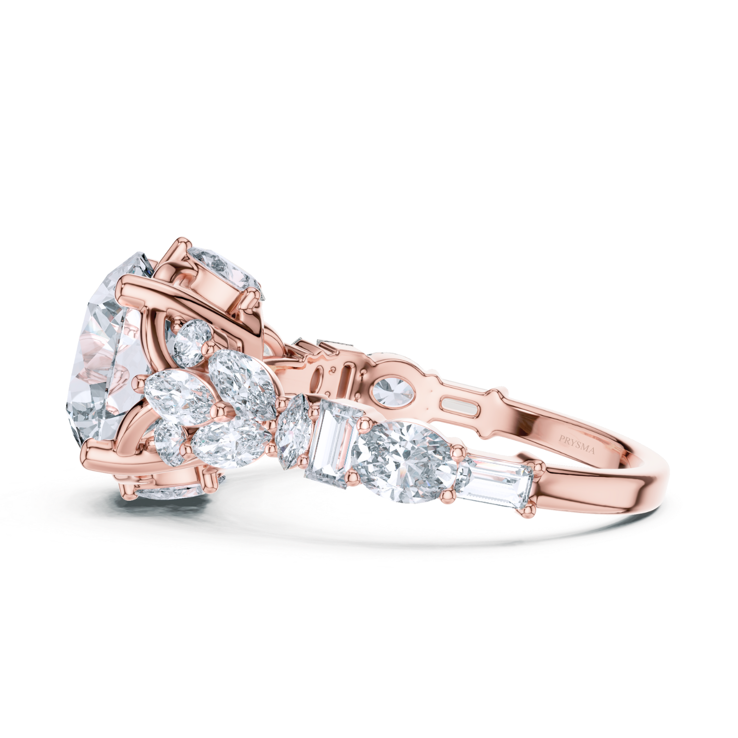 Grandeur Oval-Cut Multi-Stone Diamond Ring
