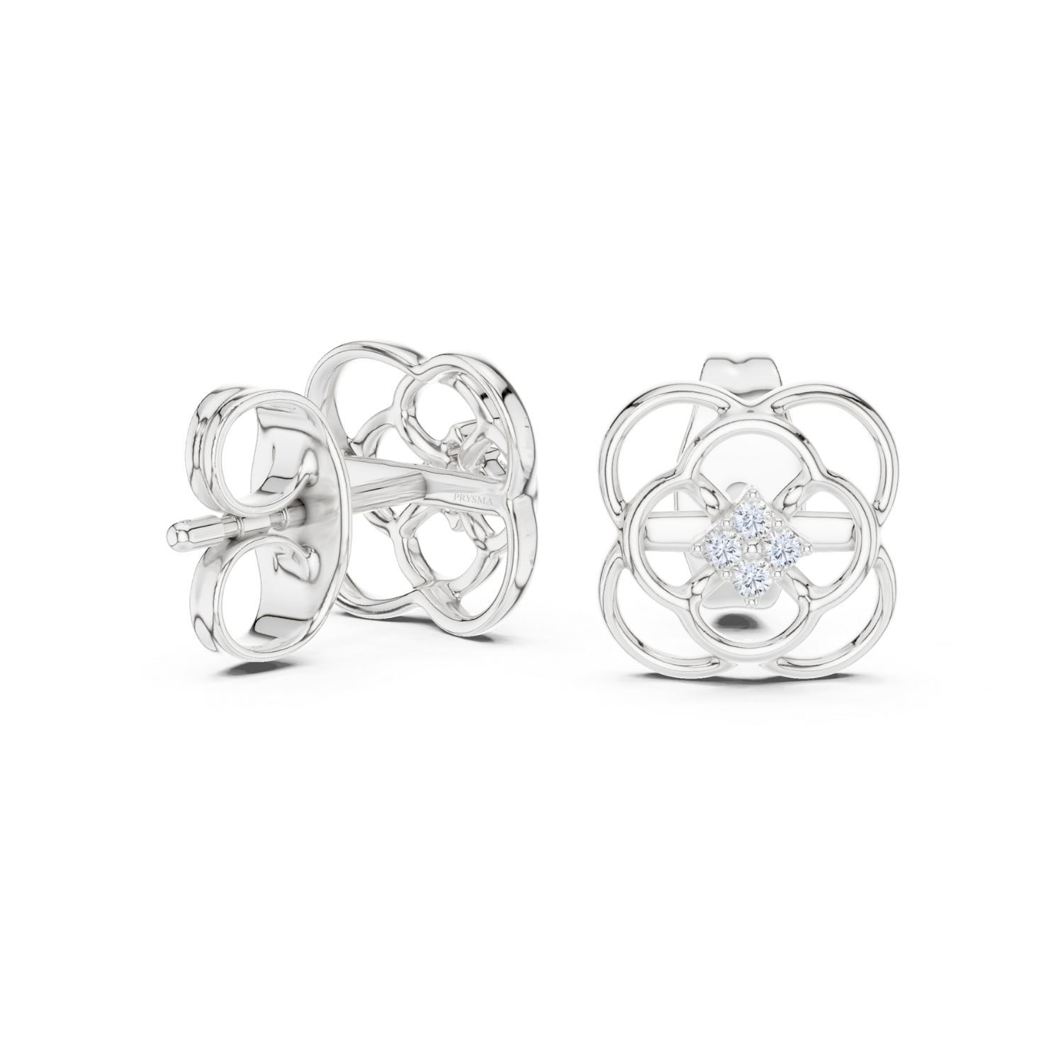 Ethereal Diamonds Stud Earrings