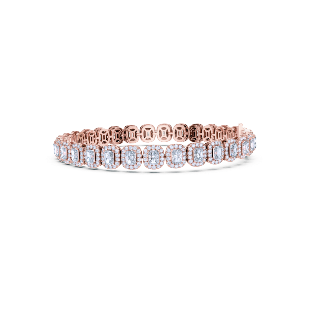 Luminous Halo Tennis Bracelet