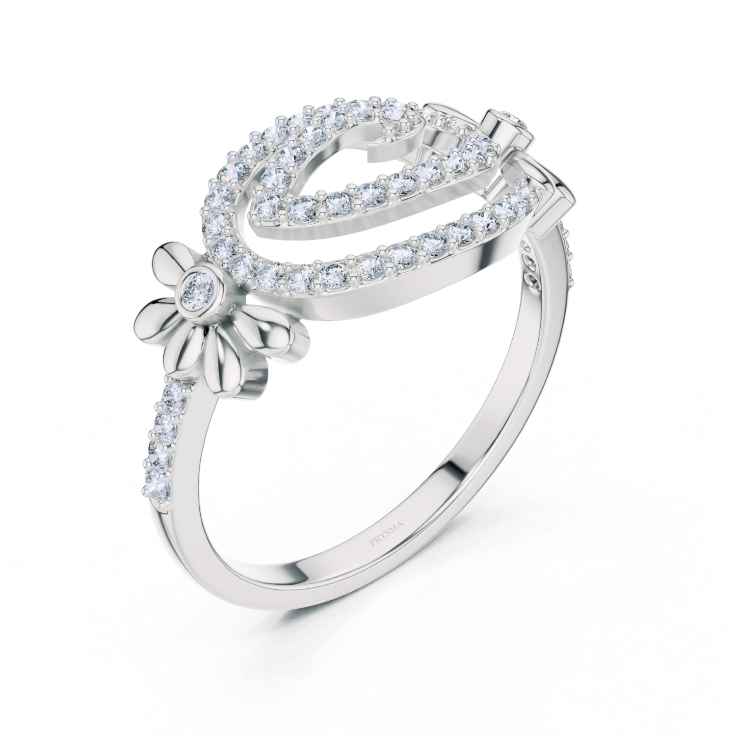 Floral Elegance Diamond Ring