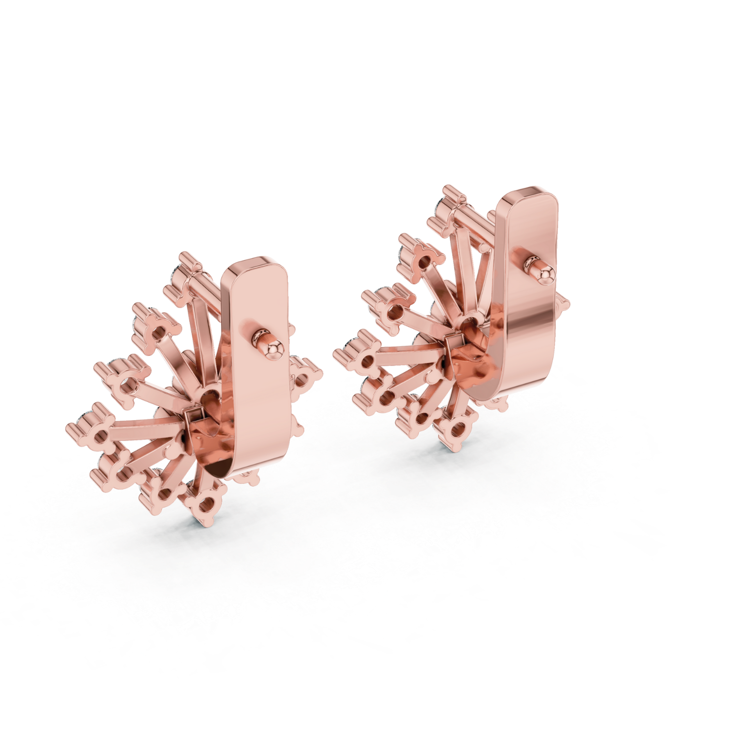 Radiant Starburst Diamond Earrings