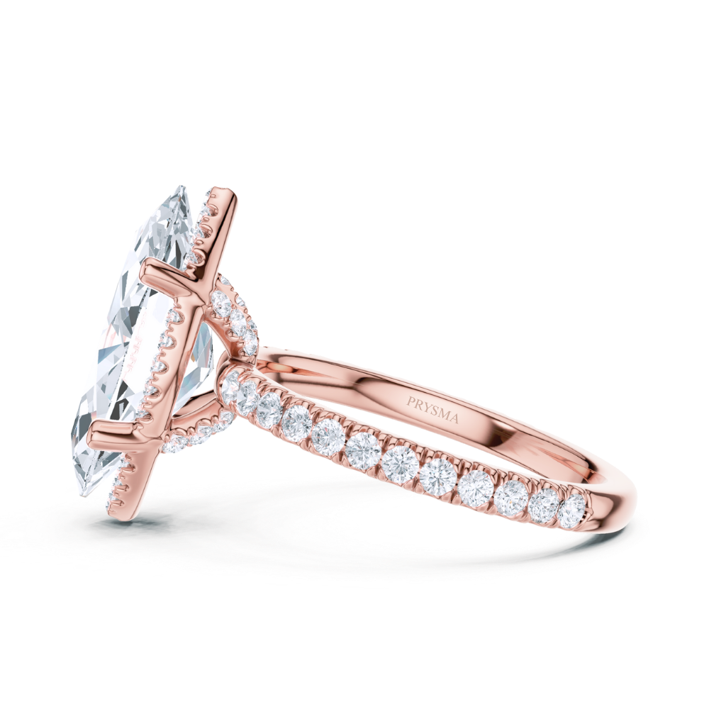 Celeste Marquise Halo Ring