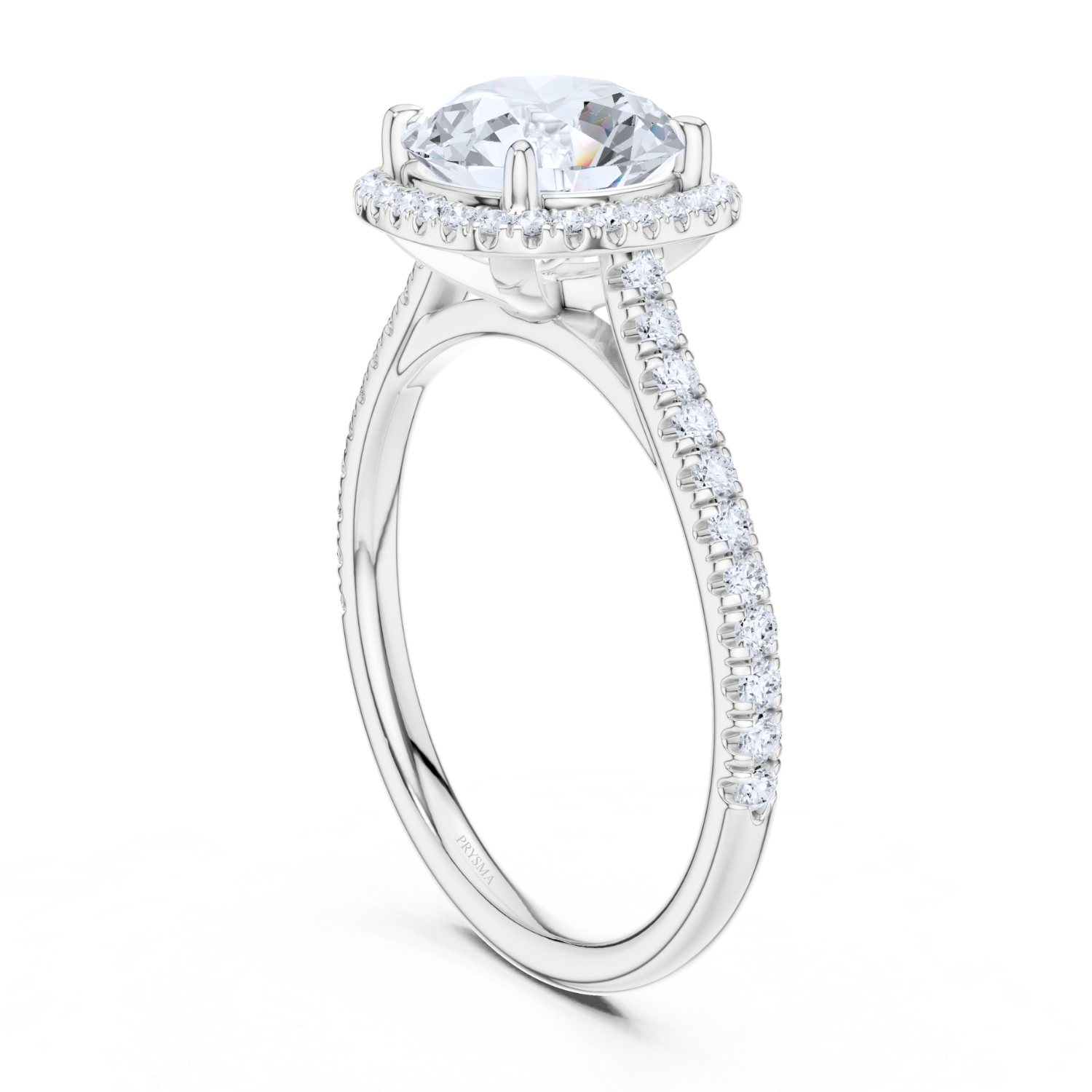 Halo Pave Diamond Ring