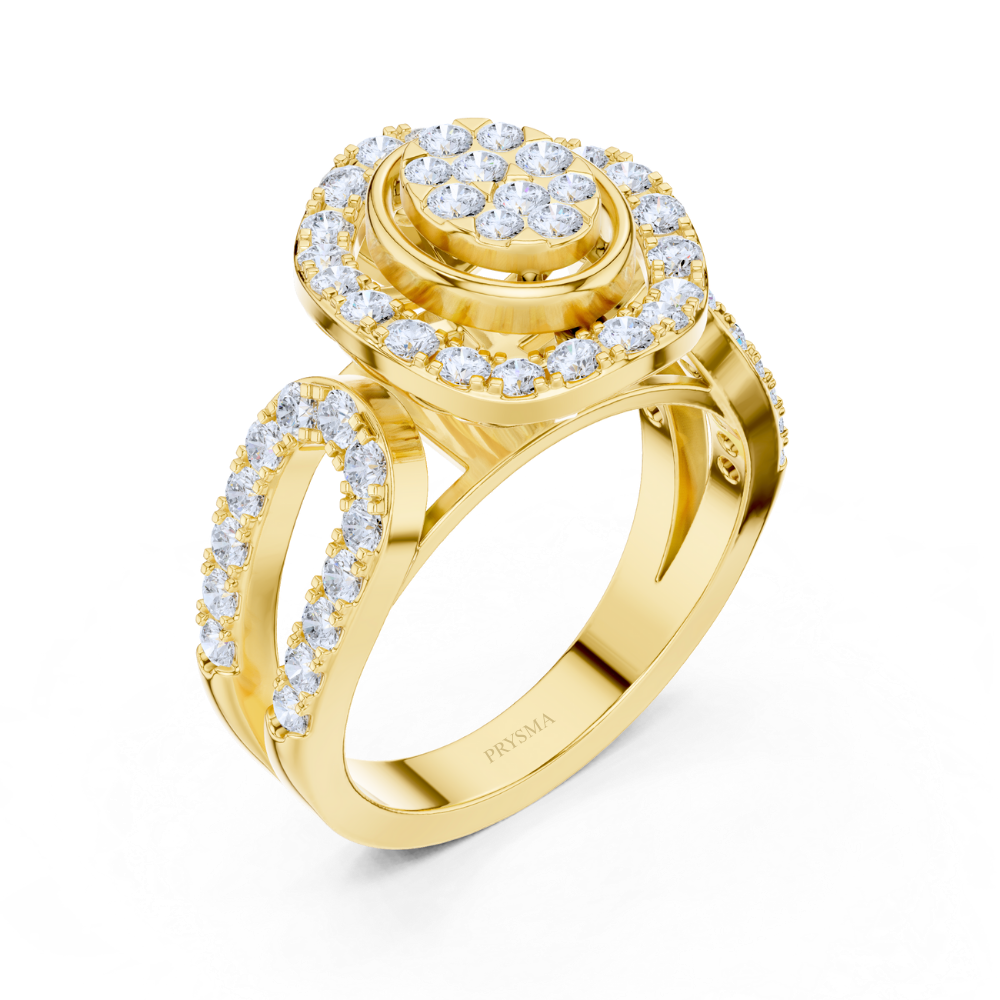 Eternal Bloom Halo Diamond Ring