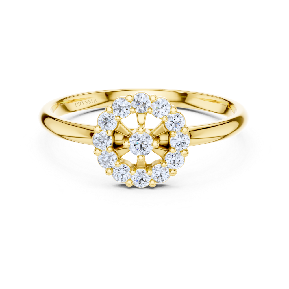 Elysian Halo Diamond Ring