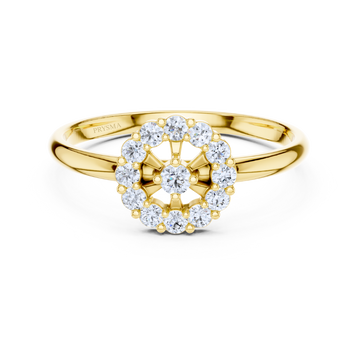 Elysian Halo Diamond Ring