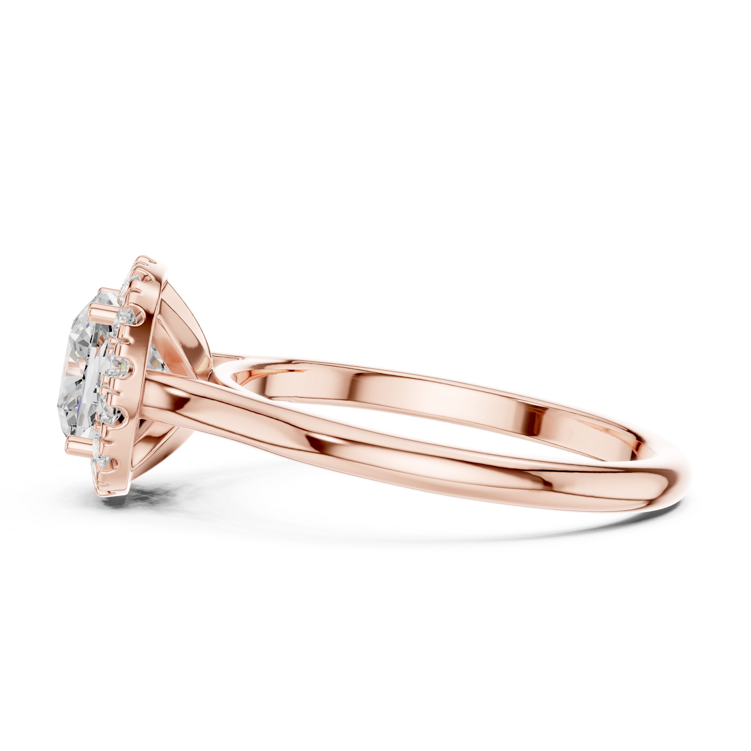 Classic Round Halo Diamond Ring