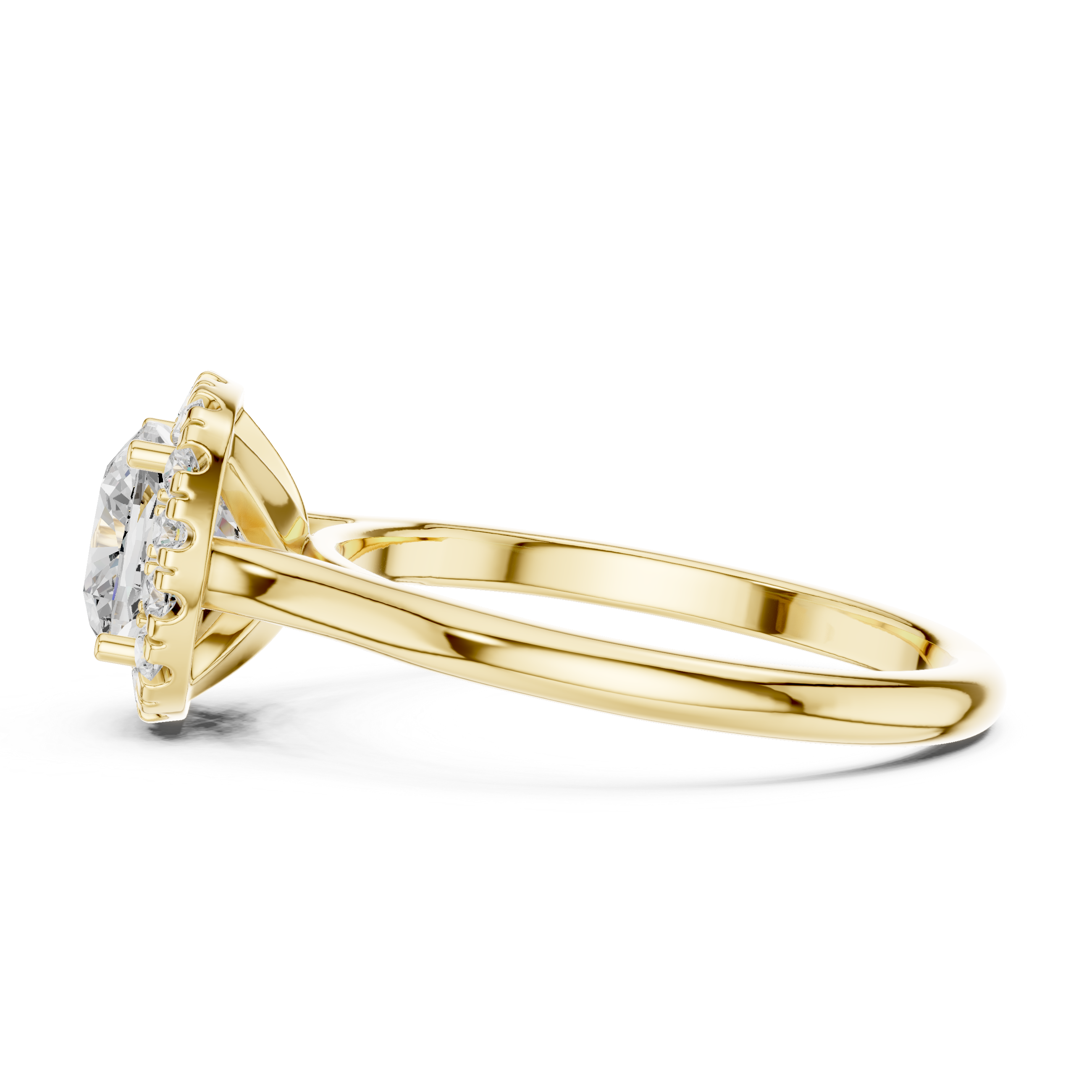 Classic Round Halo Diamond Ring