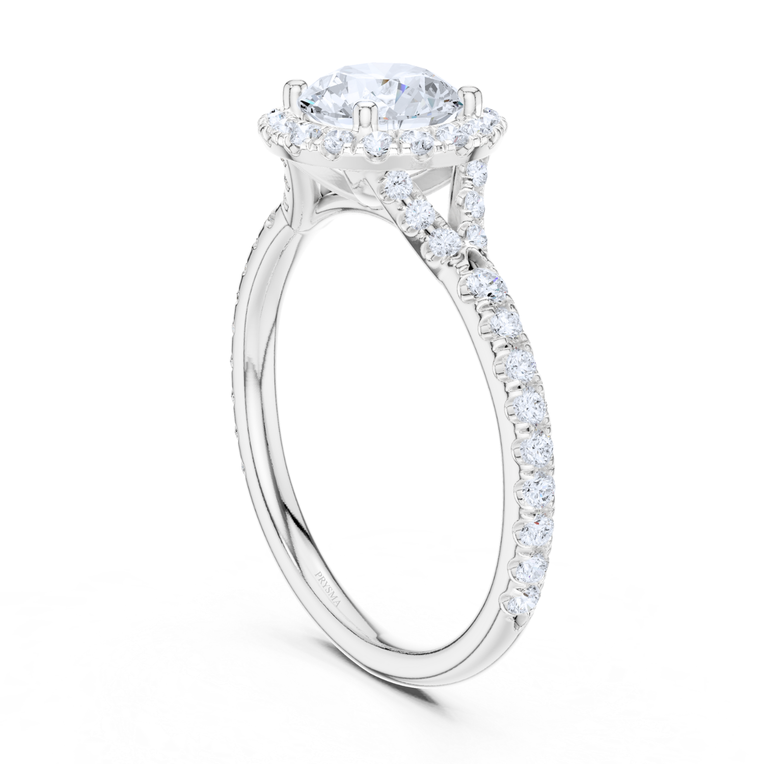 Cathedral Pave Diamond Ring