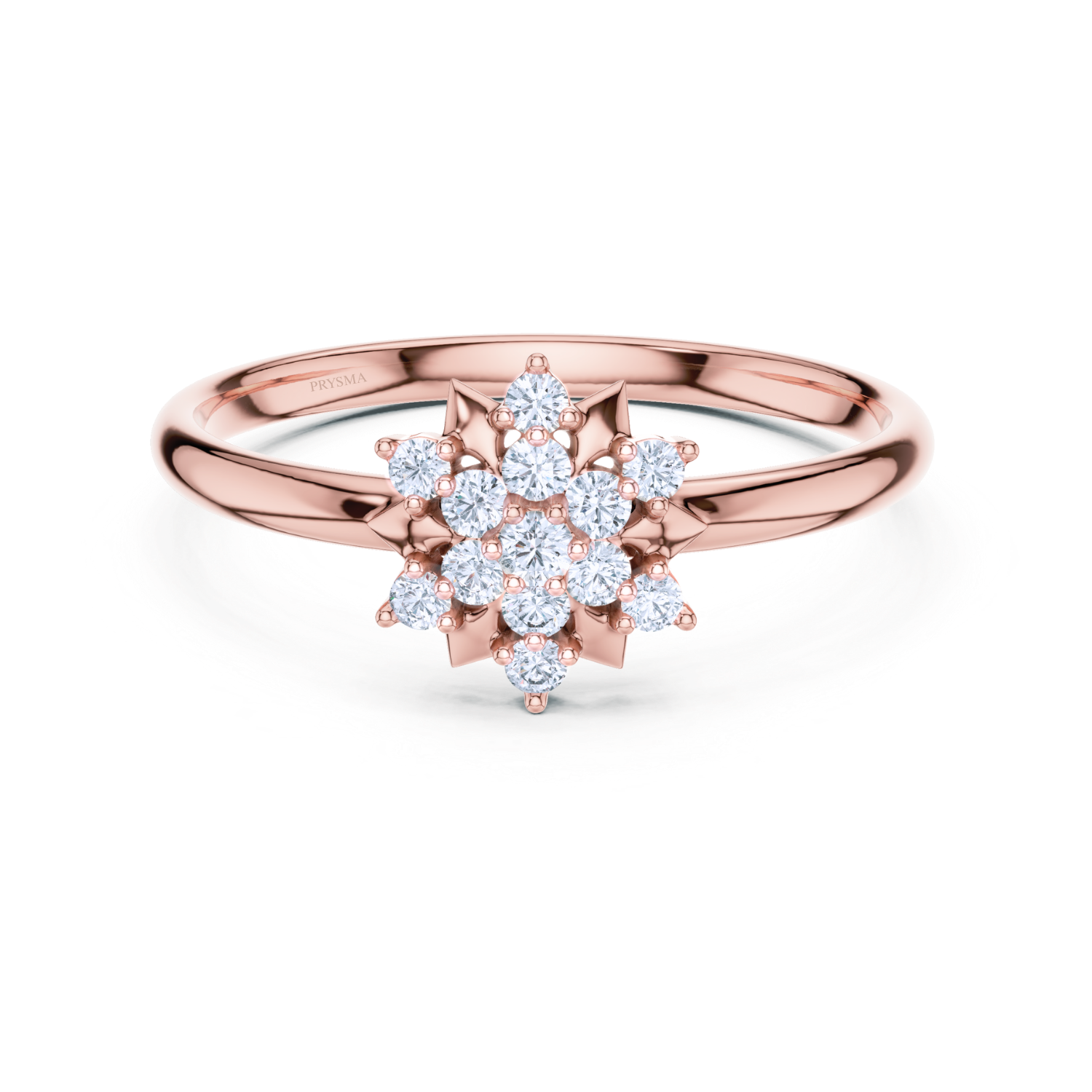 Starlit Blossom Diamond Ring