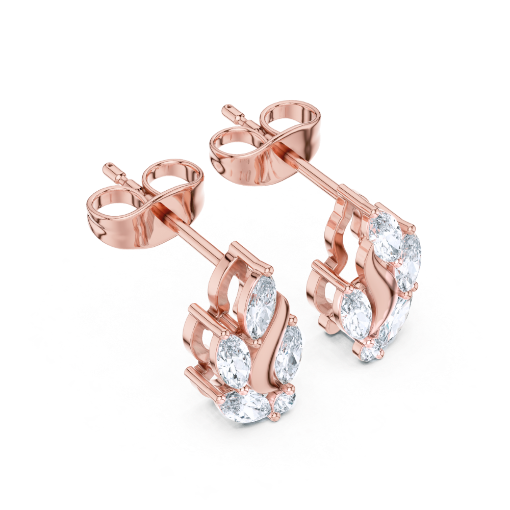 Marquise Cascade Diamond Earrings