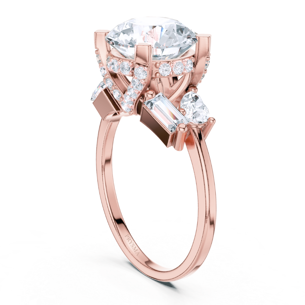Radiance Grandeur Three-Stone Ring