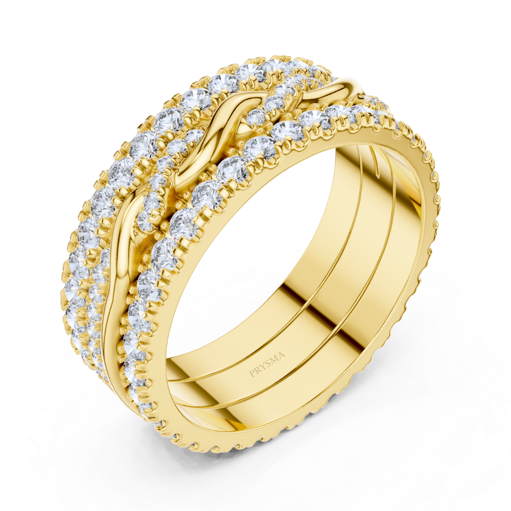 Twist Harmony Diamond Ring