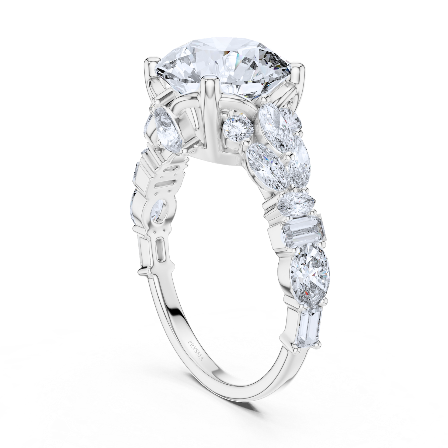 Grandeur Oval-Cut Multi-Stone Diamond Ring