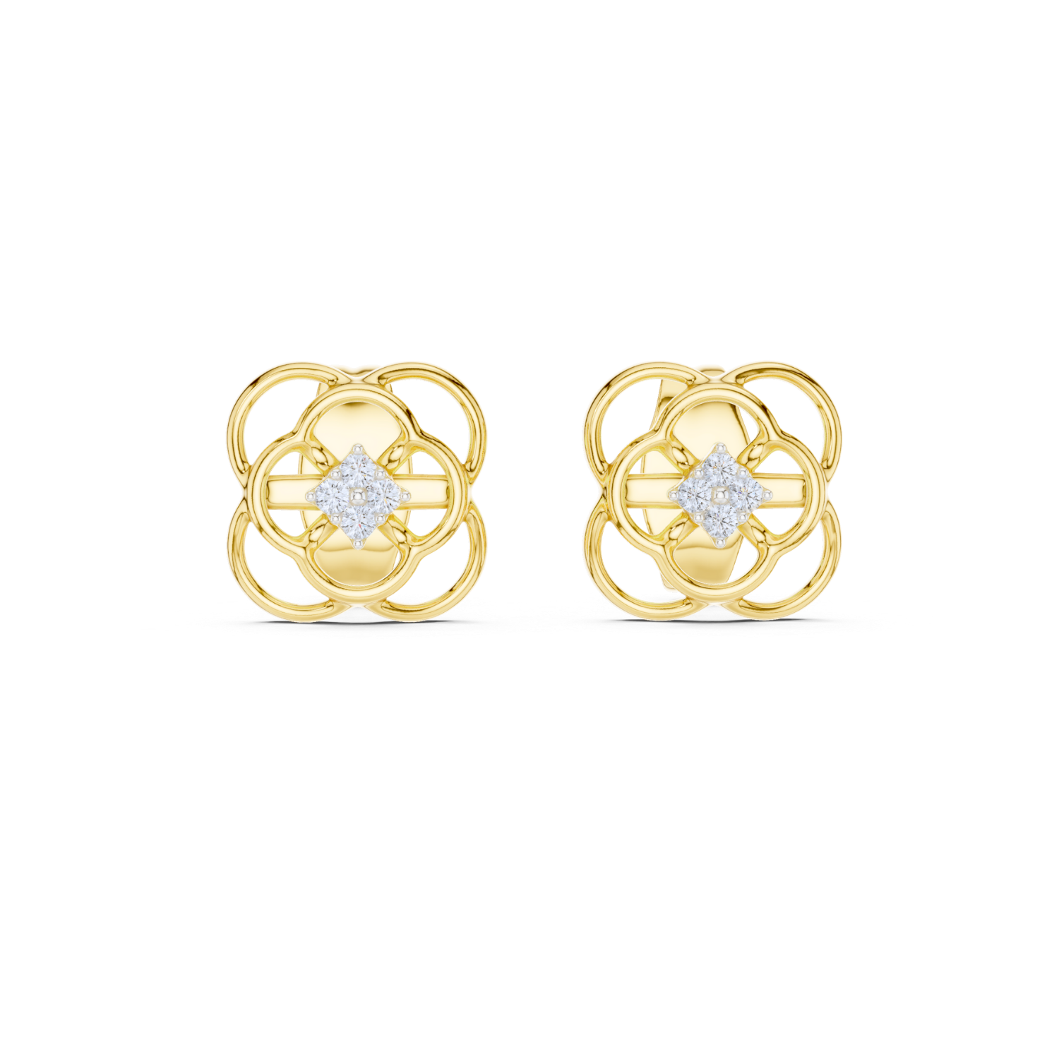 Ethereal Diamonds Stud Earrings