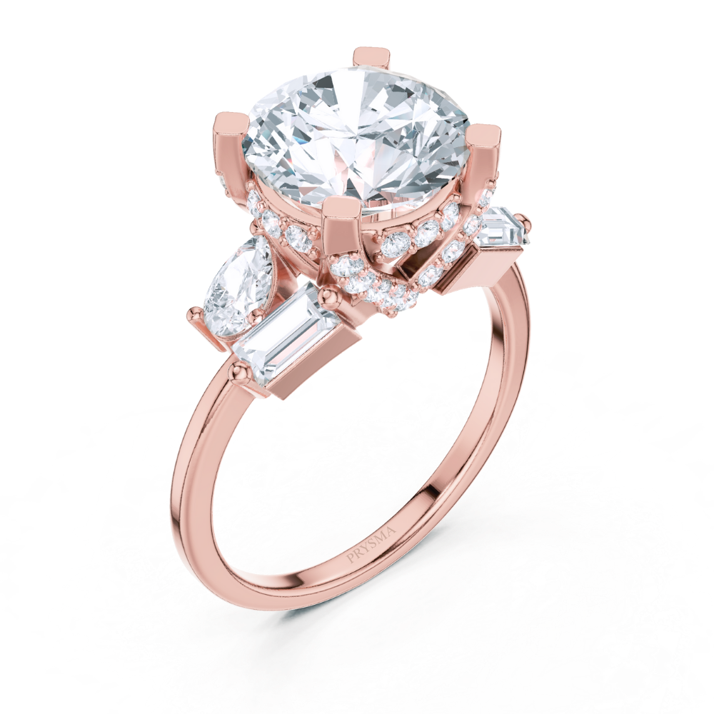 Radiance Grandeur Three-Stone Ring