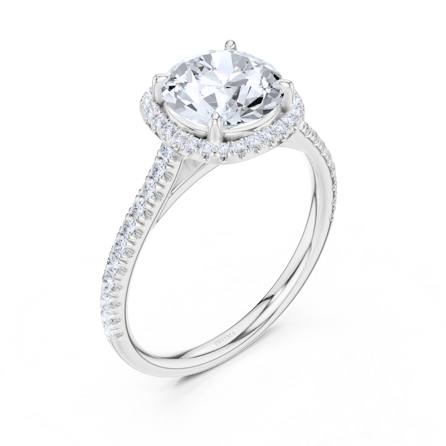 Halo Pave Diamond Ring