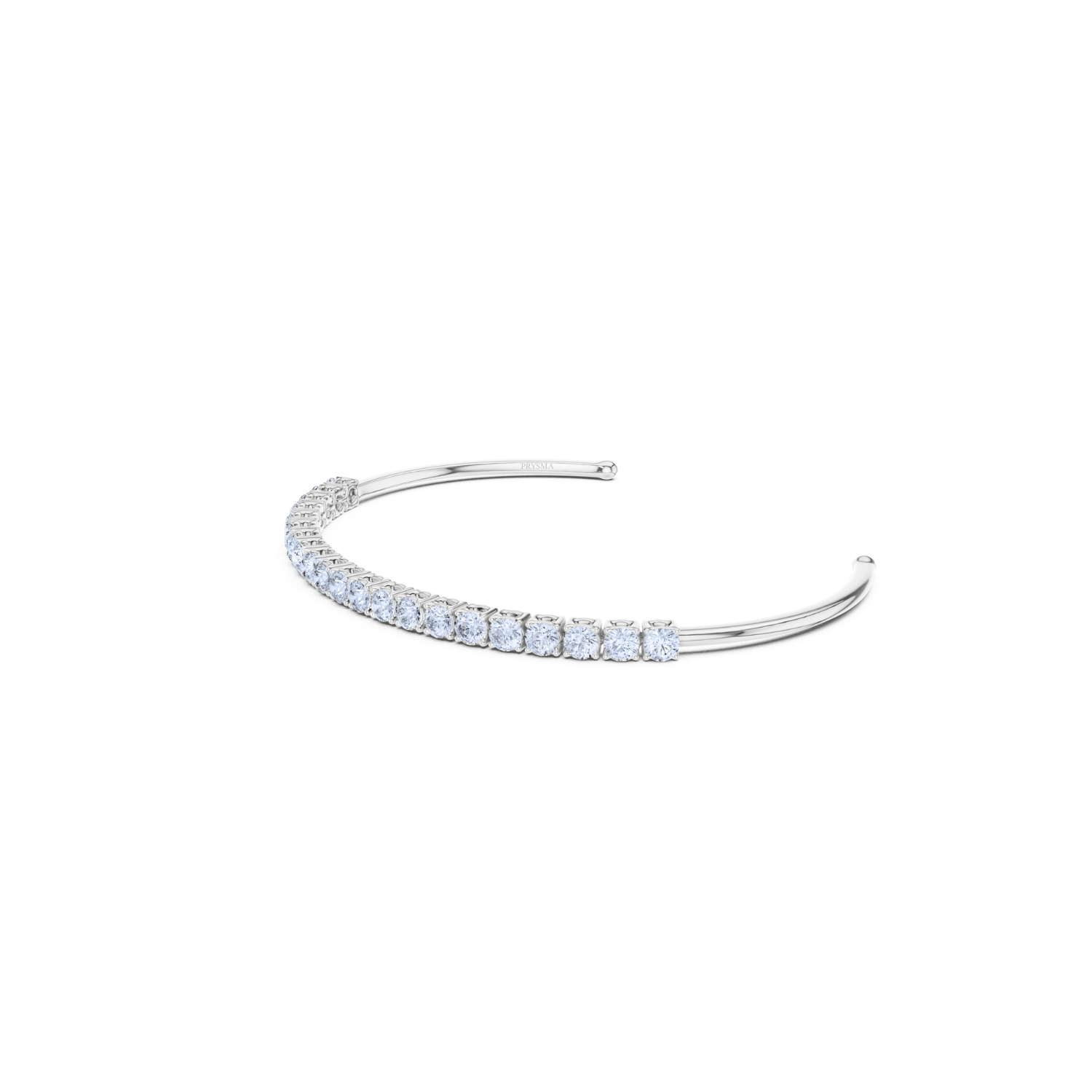 Elegant Diamond Open Cuff Bracelet